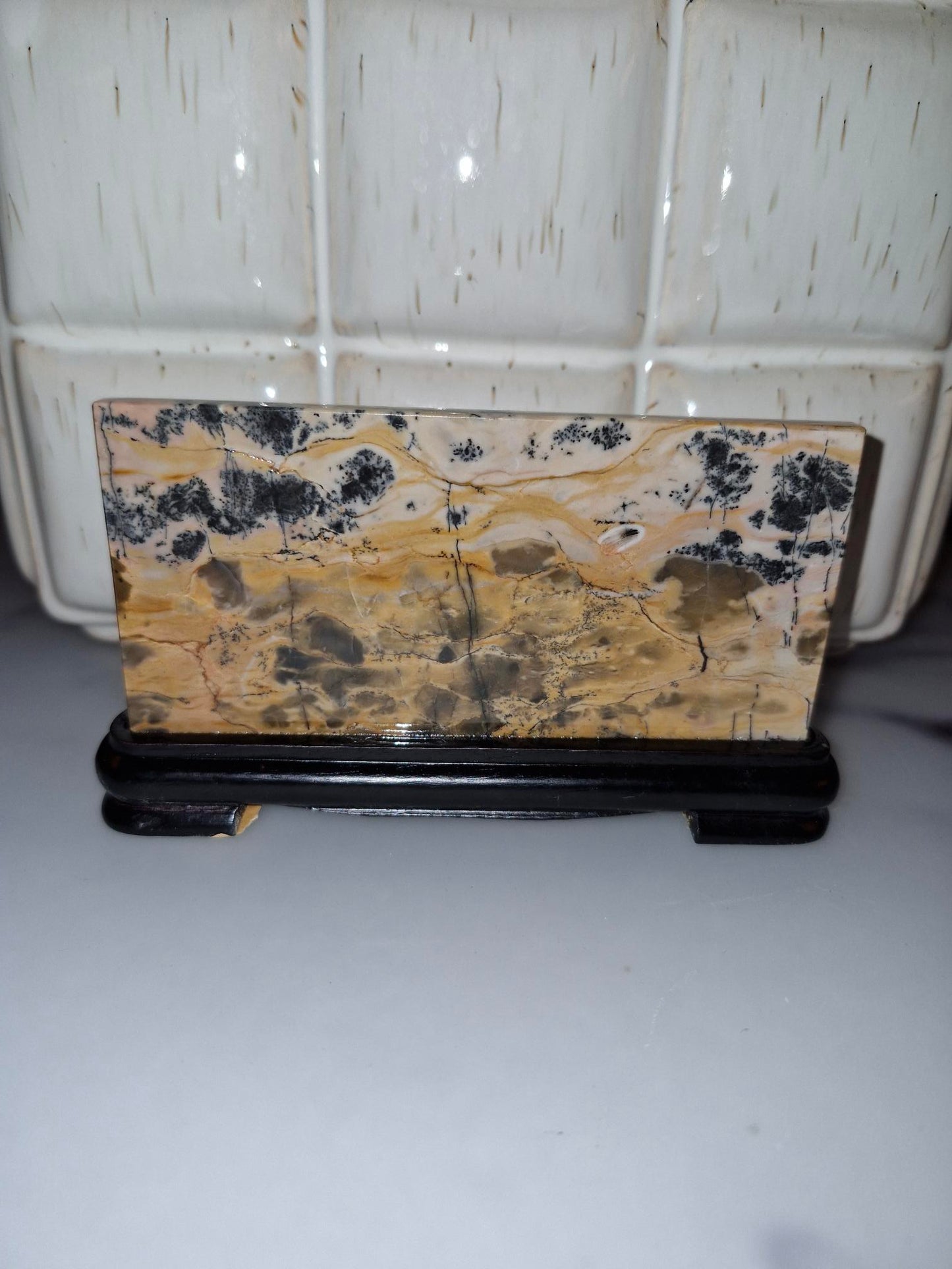 Picture Stone Slab on a Stand