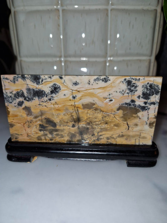 Picture Stone Slab on a Stand