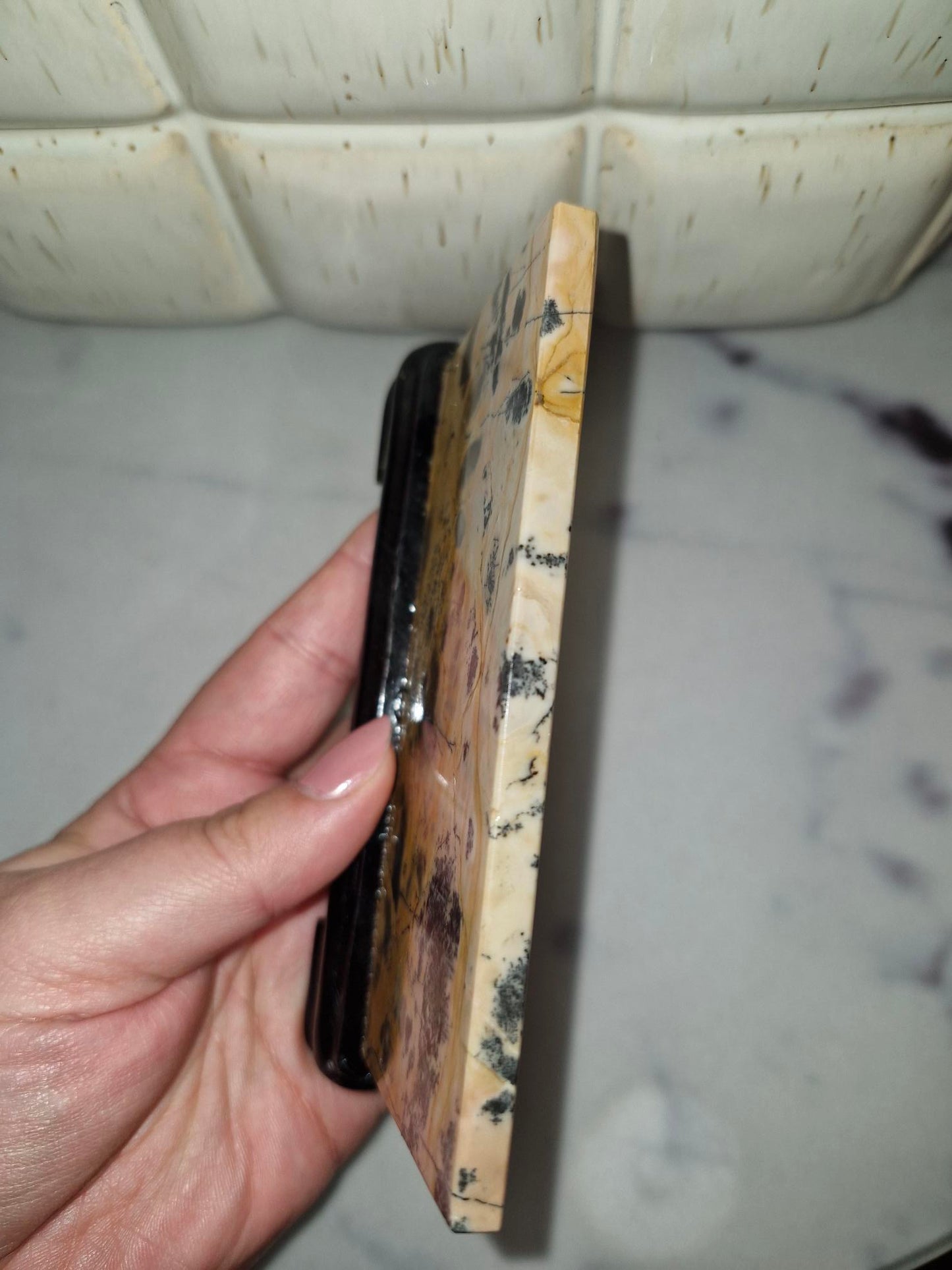 Picture Stone Slab on a Stand