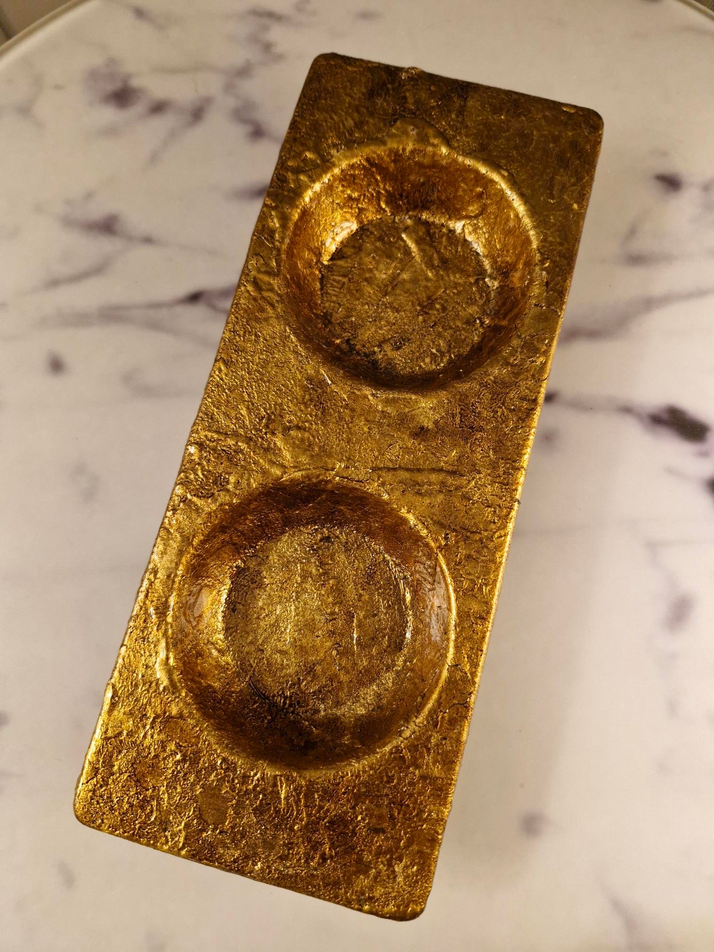 Decorative Golden Tray from Black Design