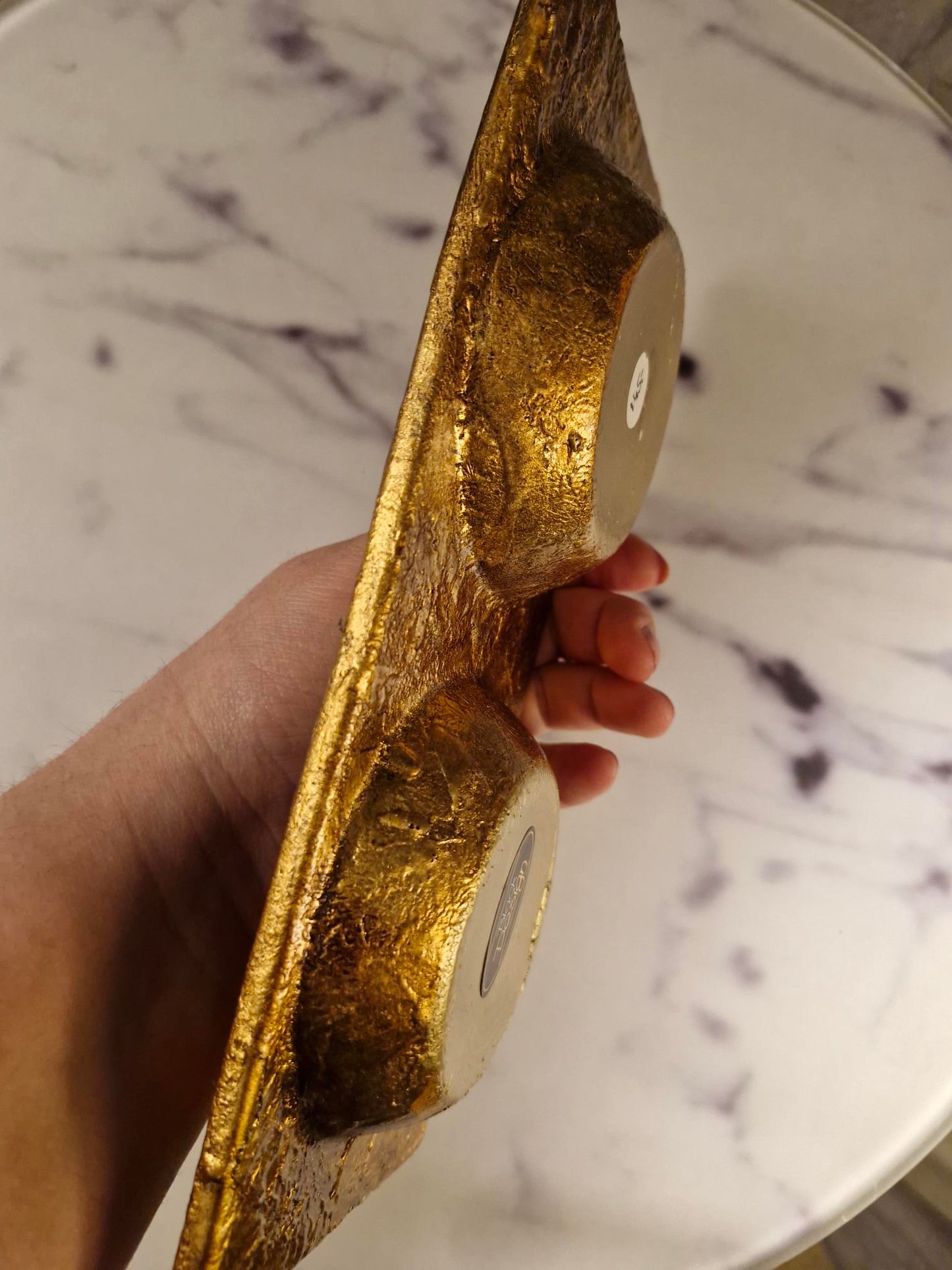 Decorative Golden Tray from Black Design
