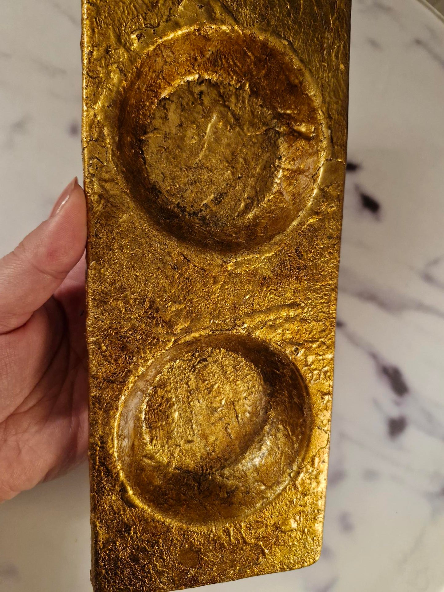 Decorative Golden Tray from Black Design