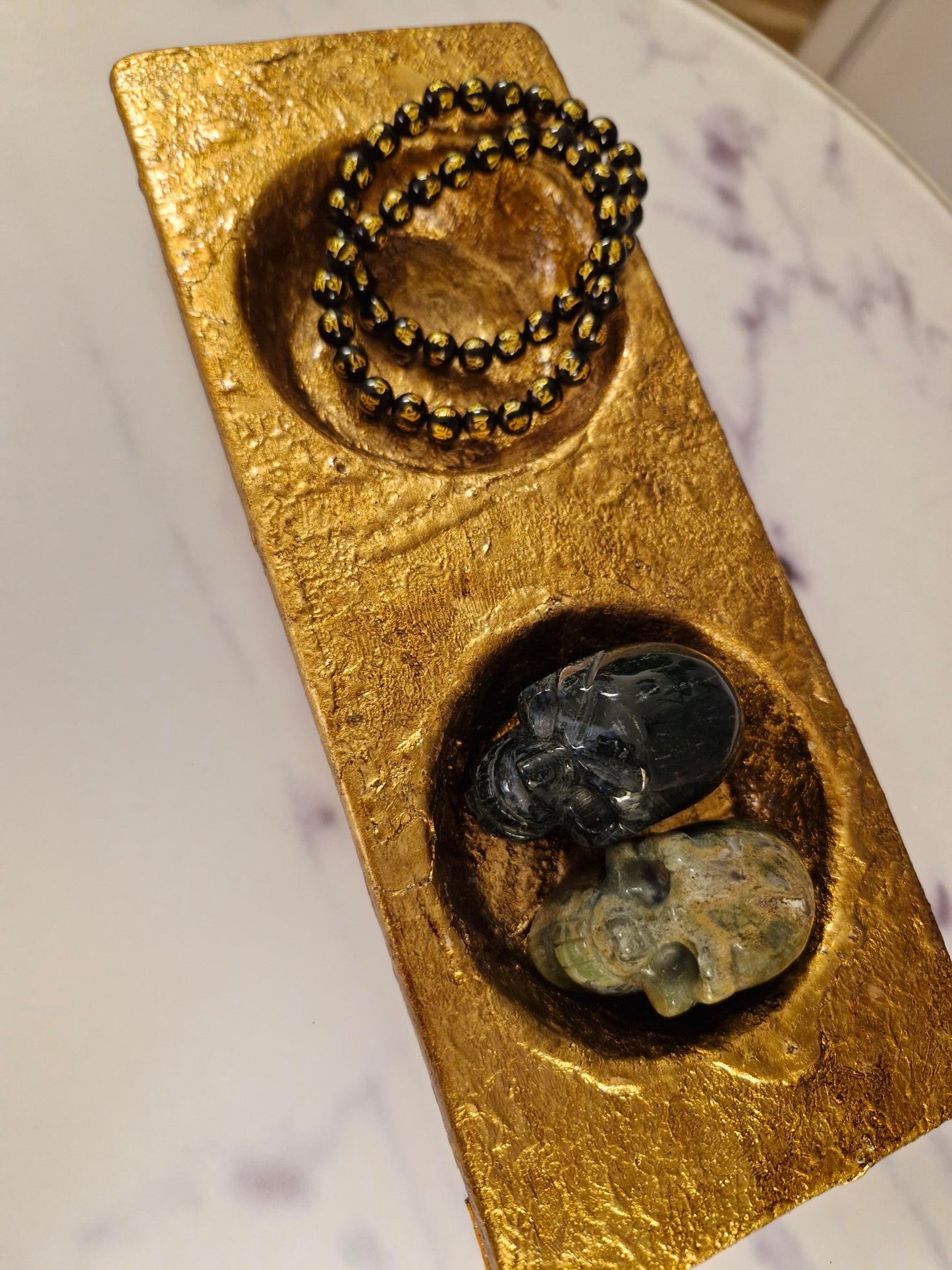 Decorative Golden Tray from Black Design