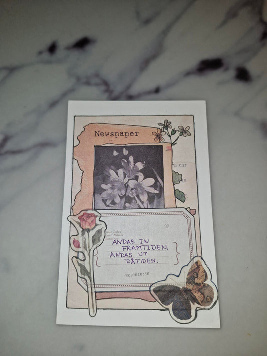 Unique Handmade Greeting Card "Andas"