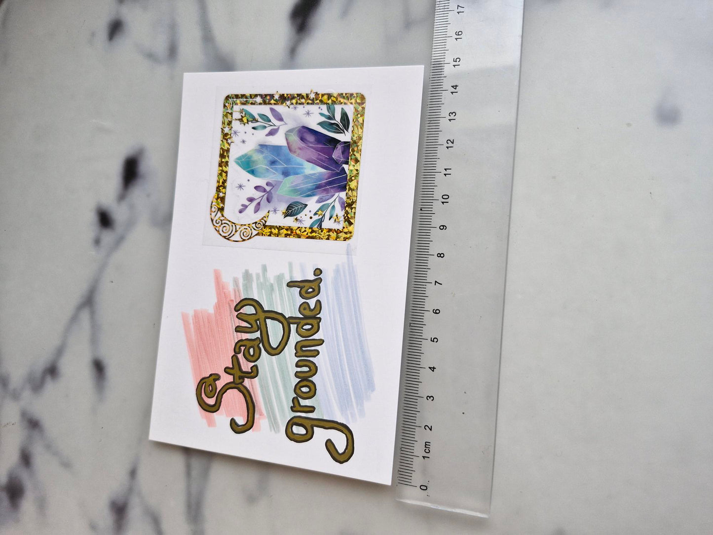 Unique Handmade Greeting Card "Grounded"