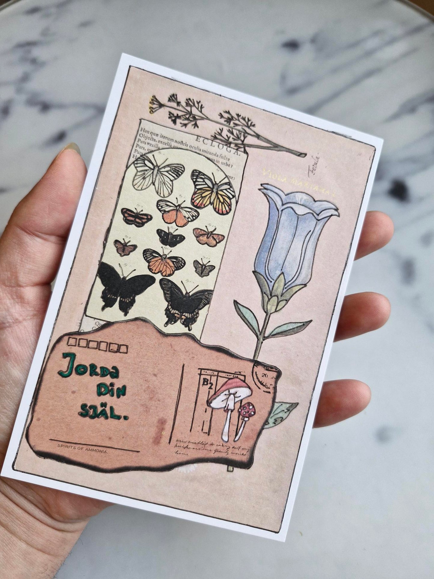 Unique Handmade Greeting Card "Jorda"