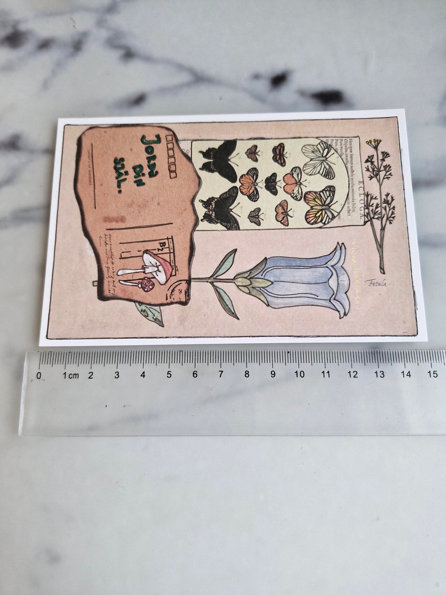 Unique Handmade Greeting Card "Jorda"