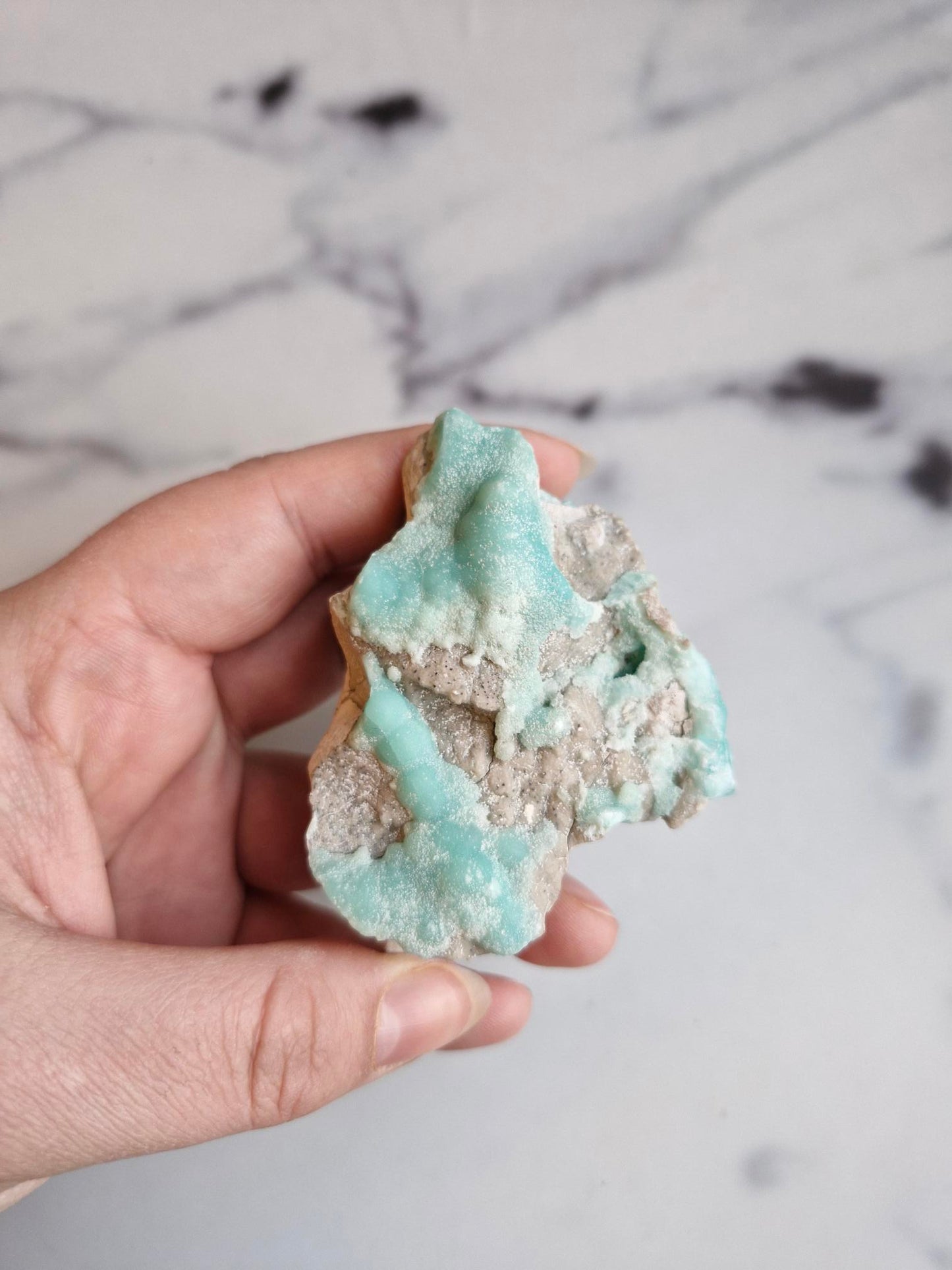 Rare Teal Smithsonite Raw Freeform