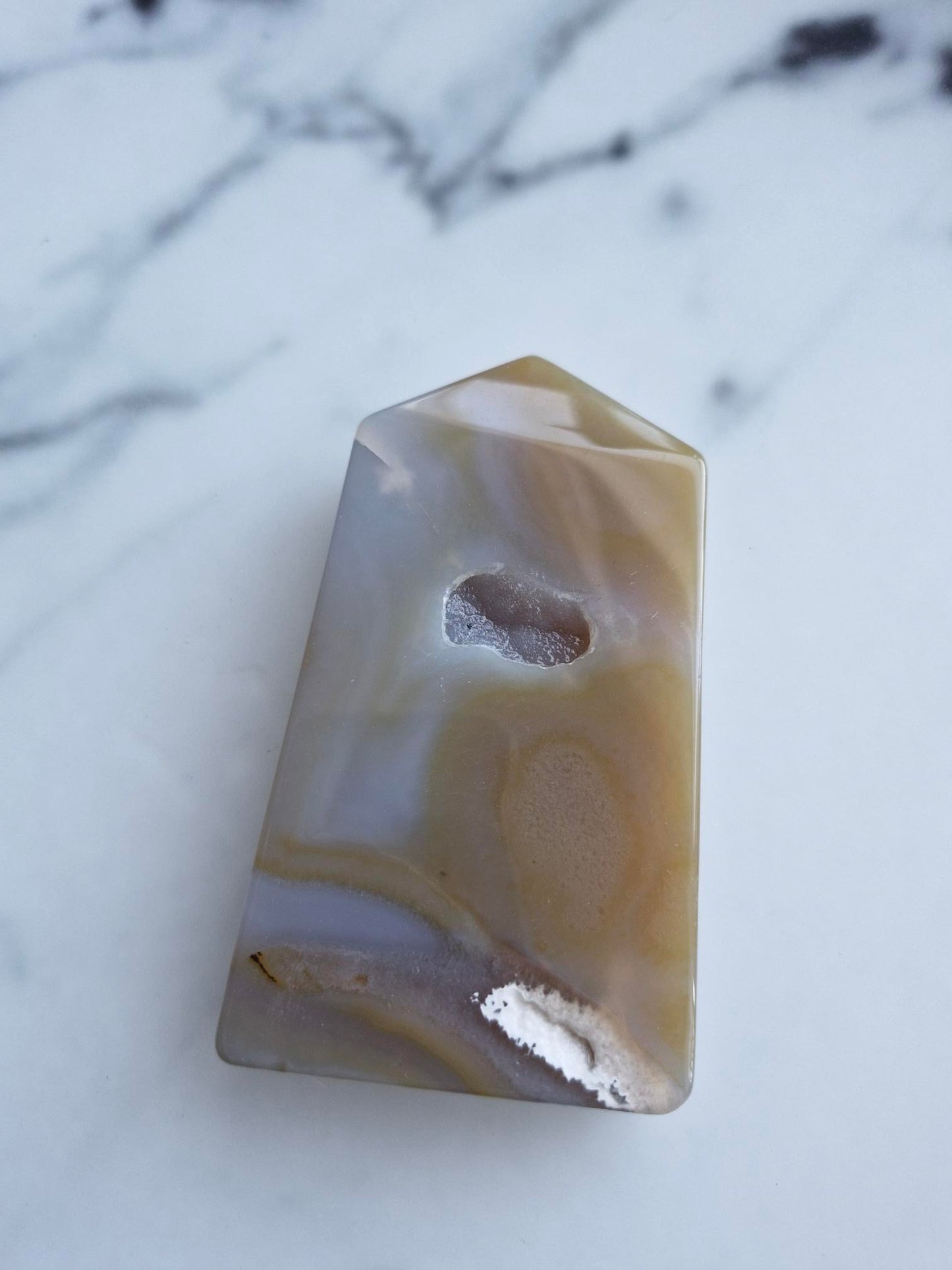 Druzy Agate Tower
