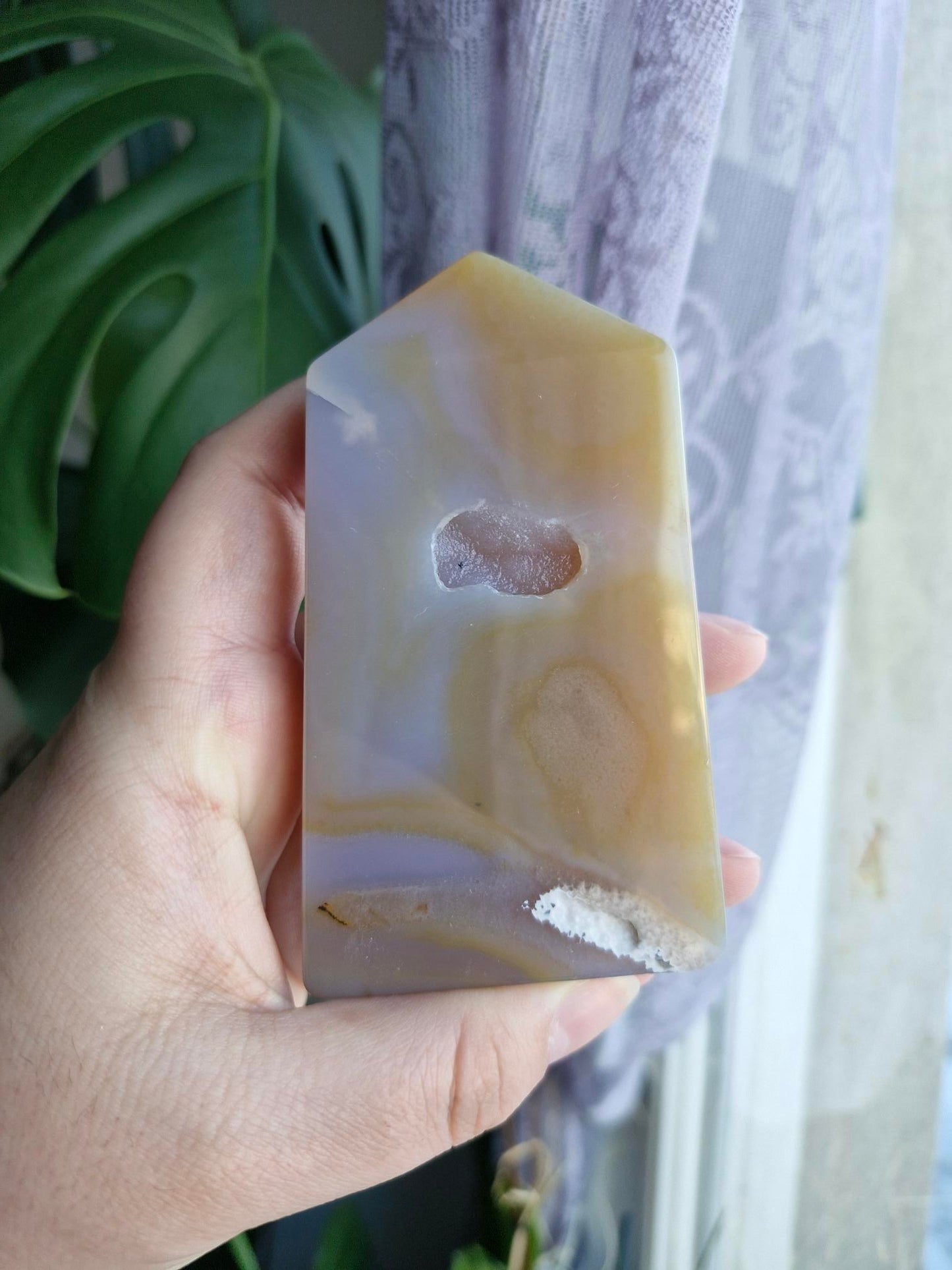 Druzy Agate Tower