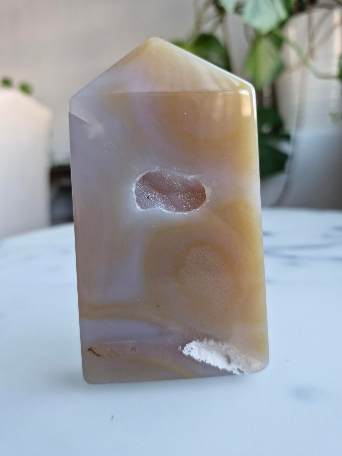 Druzy Agate Tower