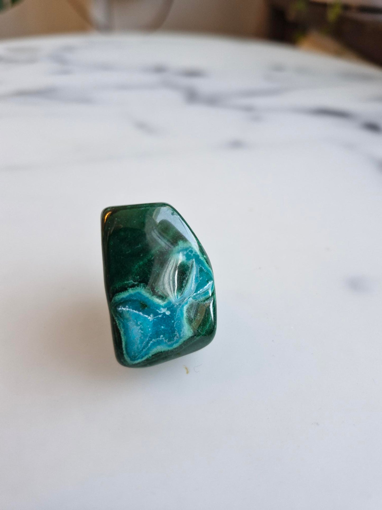 Banded Malachite with Blue Chrysocolla