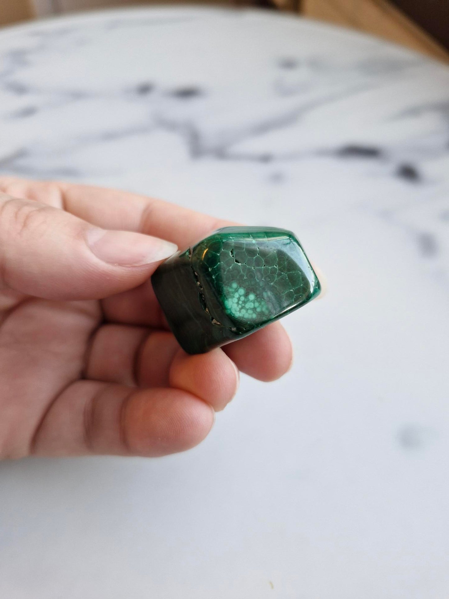 Banded Malachite with Blue Chrysocolla