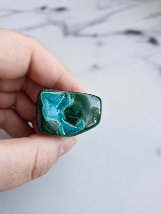Banded Malachite with Blue Chrysocolla