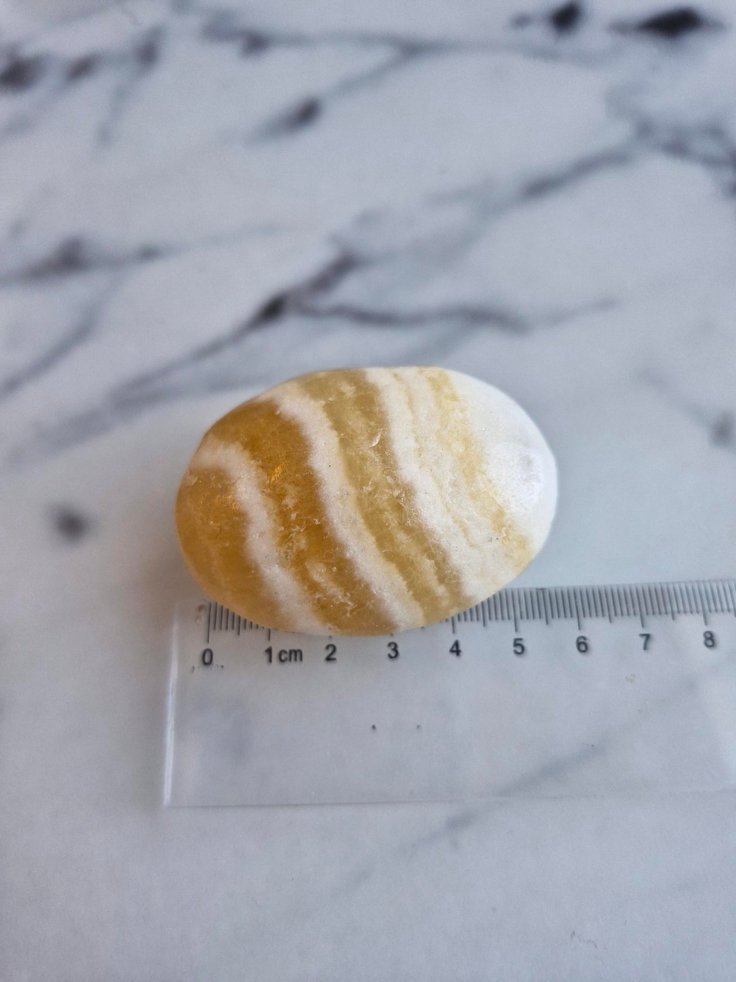Orange Calcite Palmstone (Opt. D)