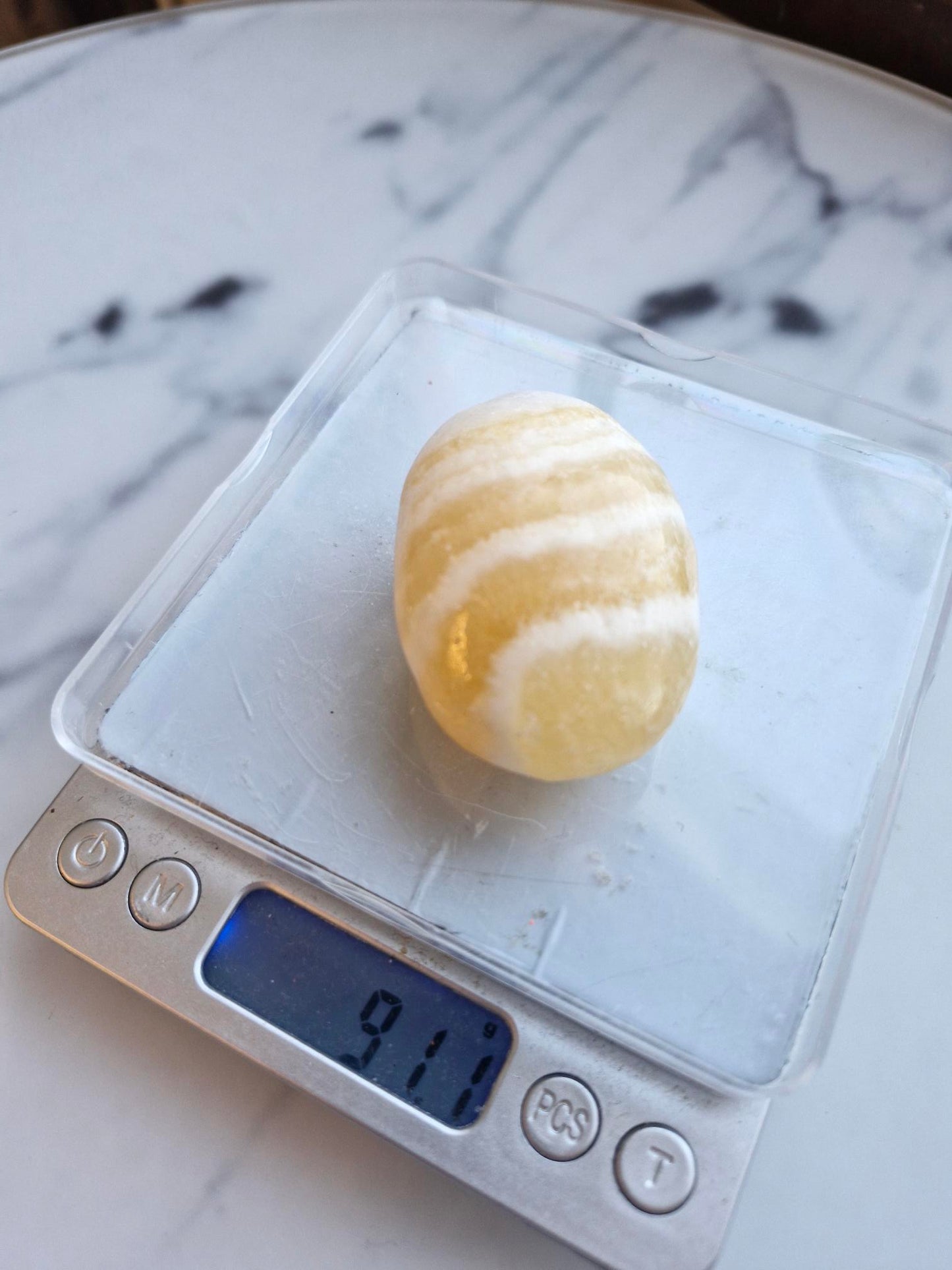 Orange Calcite Palmstone (Opt. D)