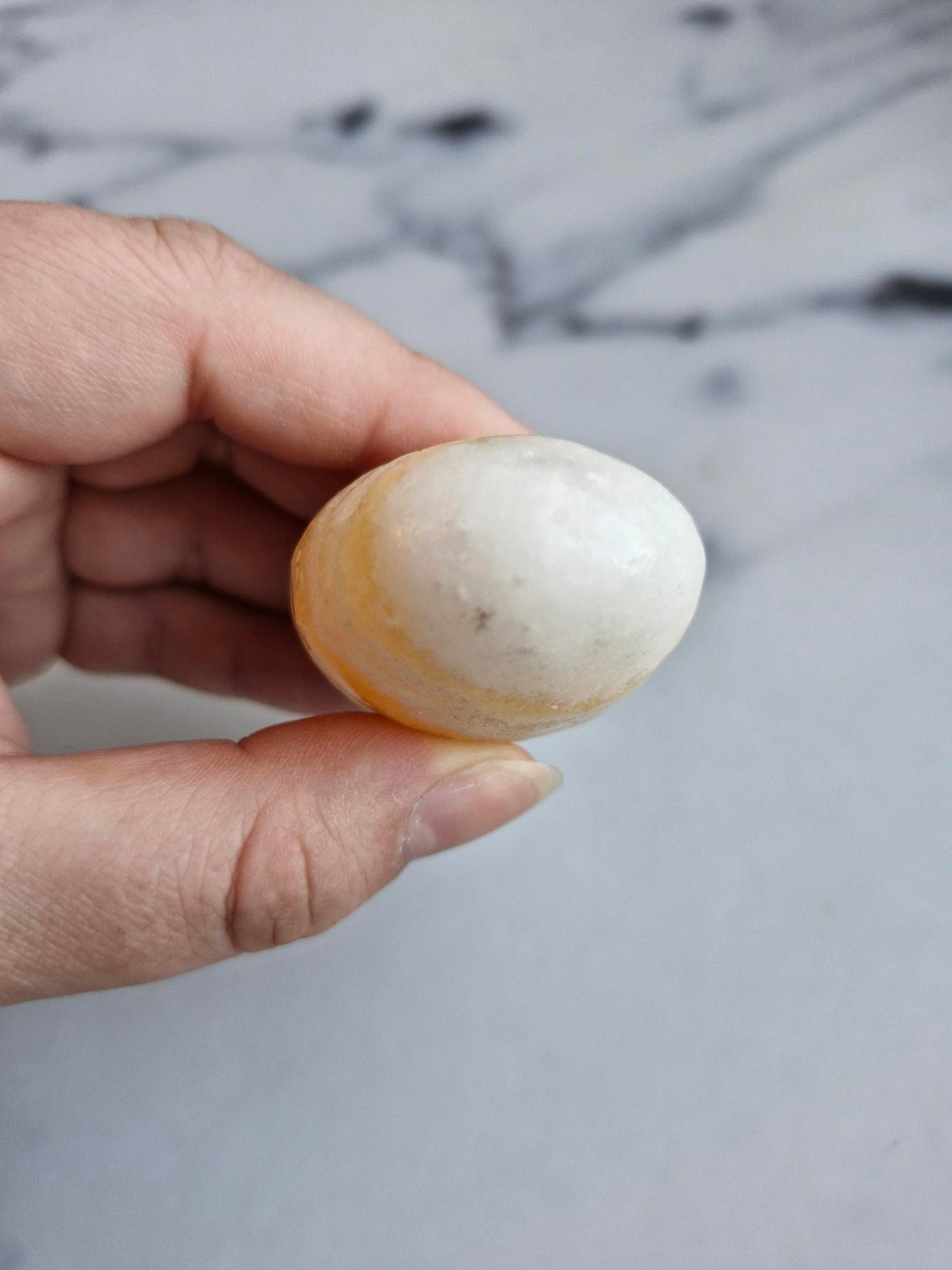 Orange Calcite Palmstone (Opt. D)
