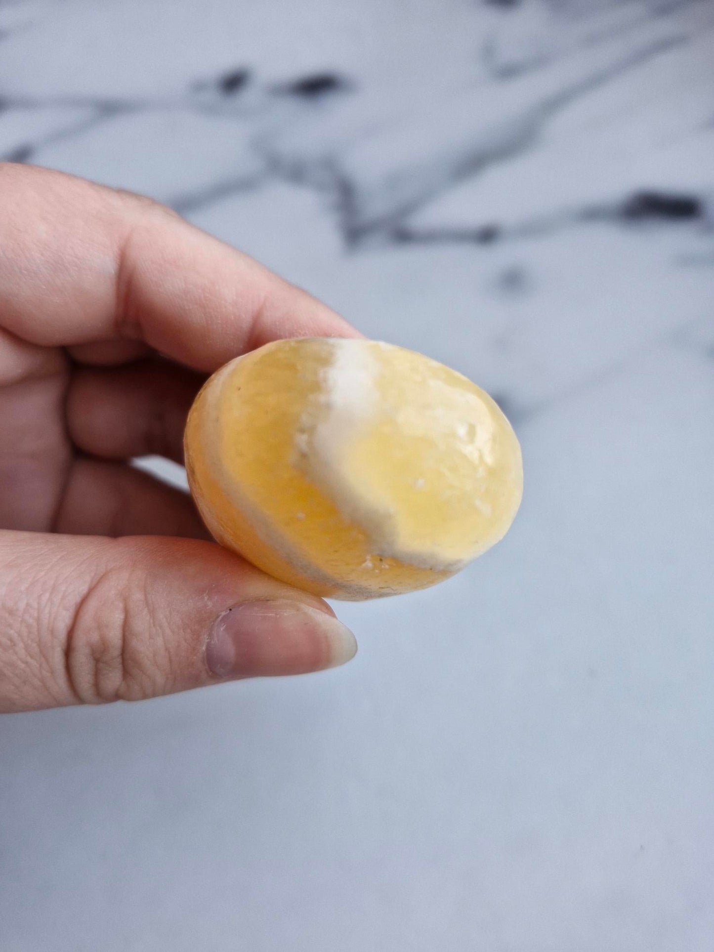 Orange Calcite Palmstone (Opt. D)
