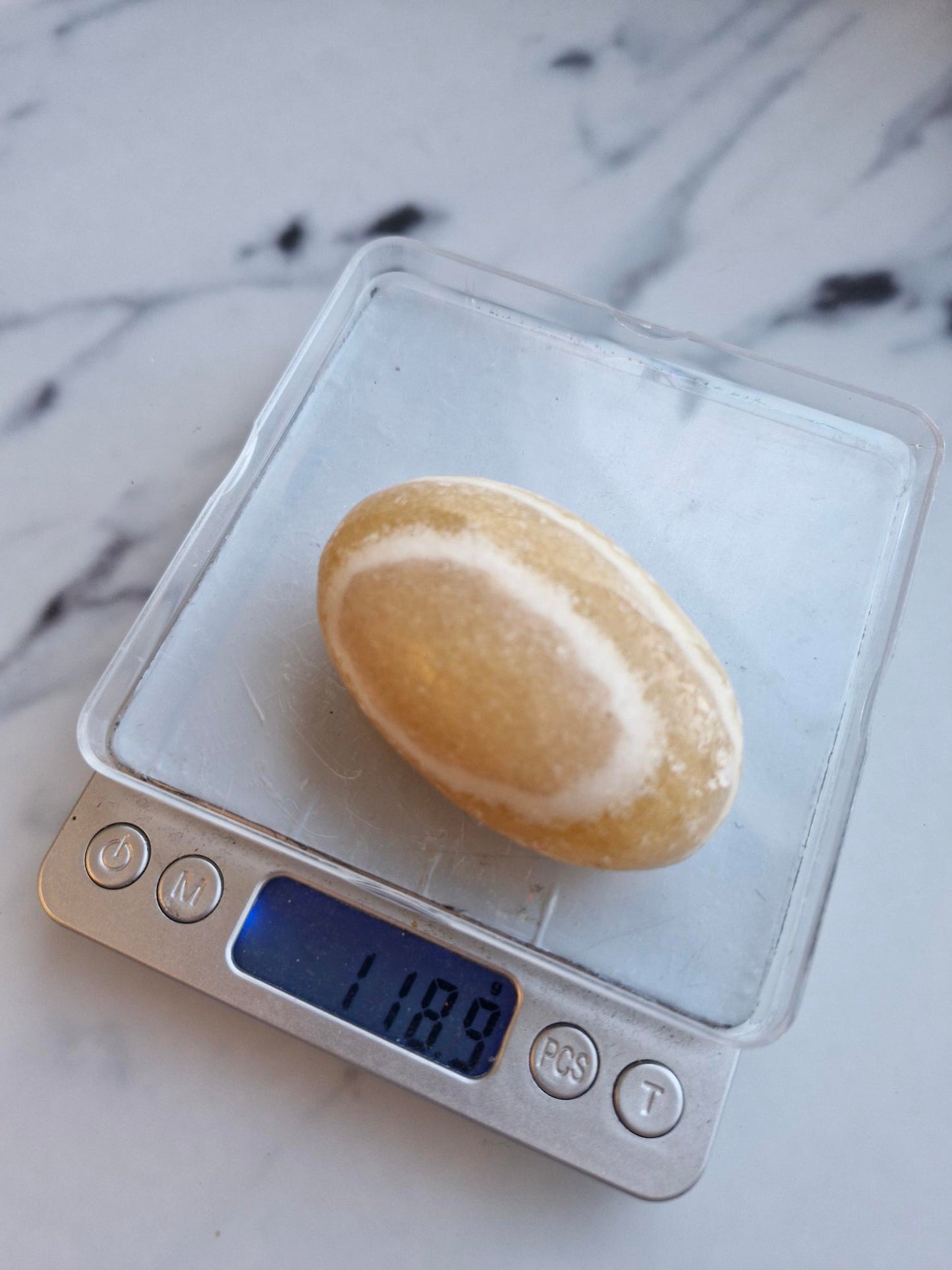 Orange Calcite Palmstone (Opt. B)
