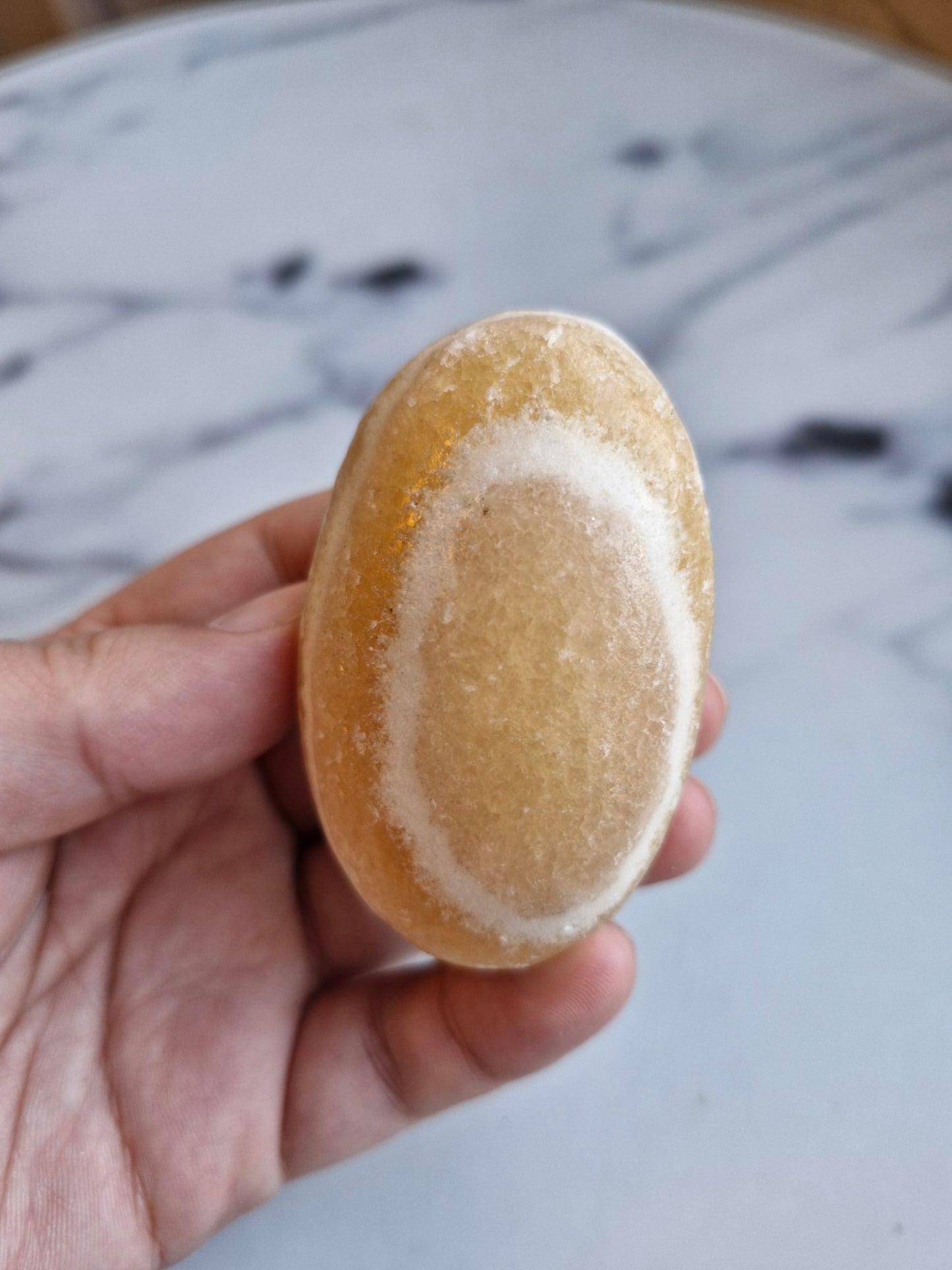 Orange Calcite Palmstone (Opt. B)