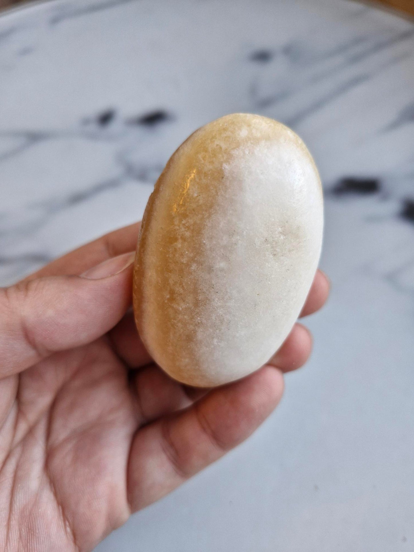 Orange Calcite Palmstone (Opt. B)