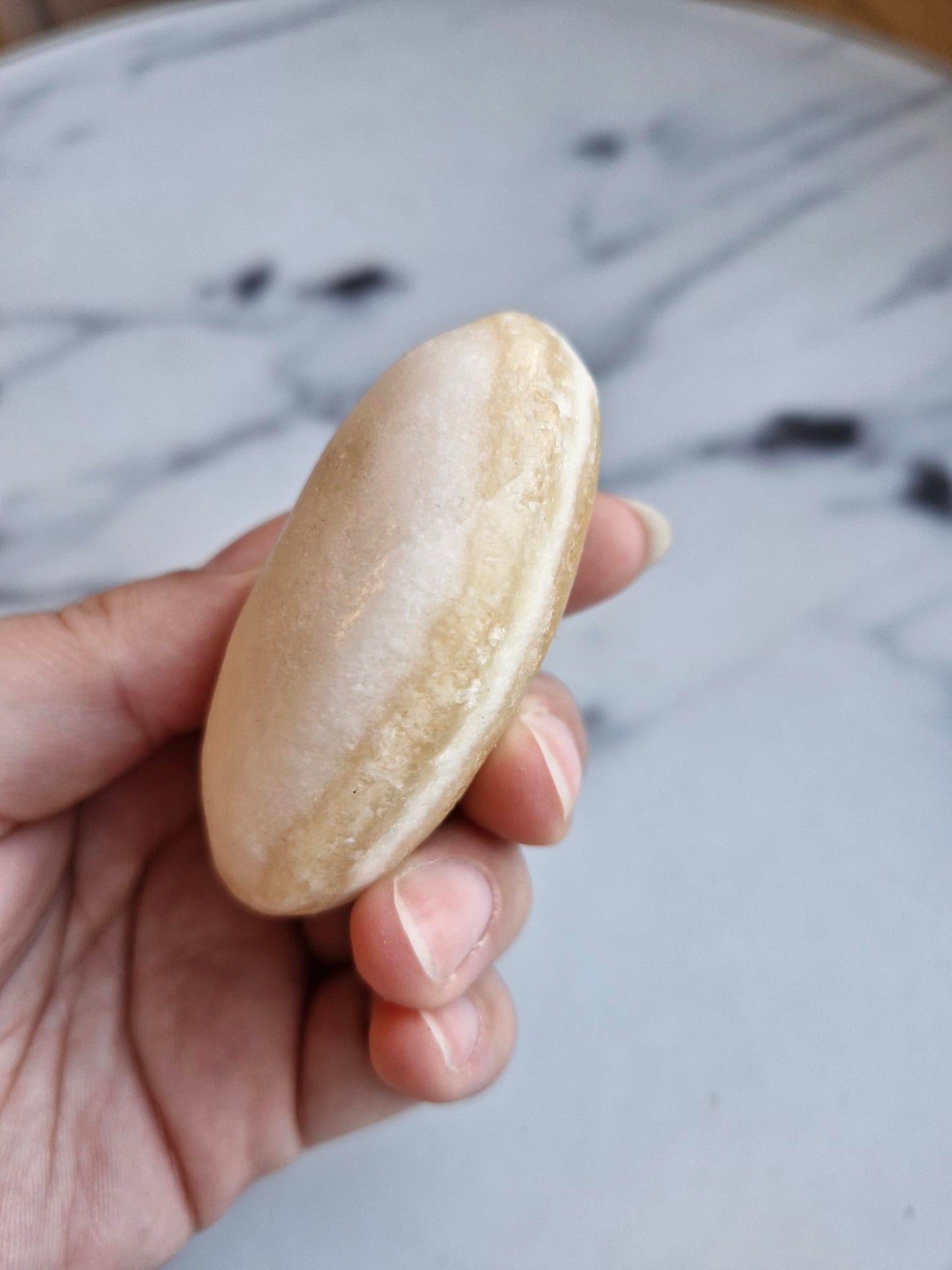 Orange Calcite Palmstone (Opt. B)
