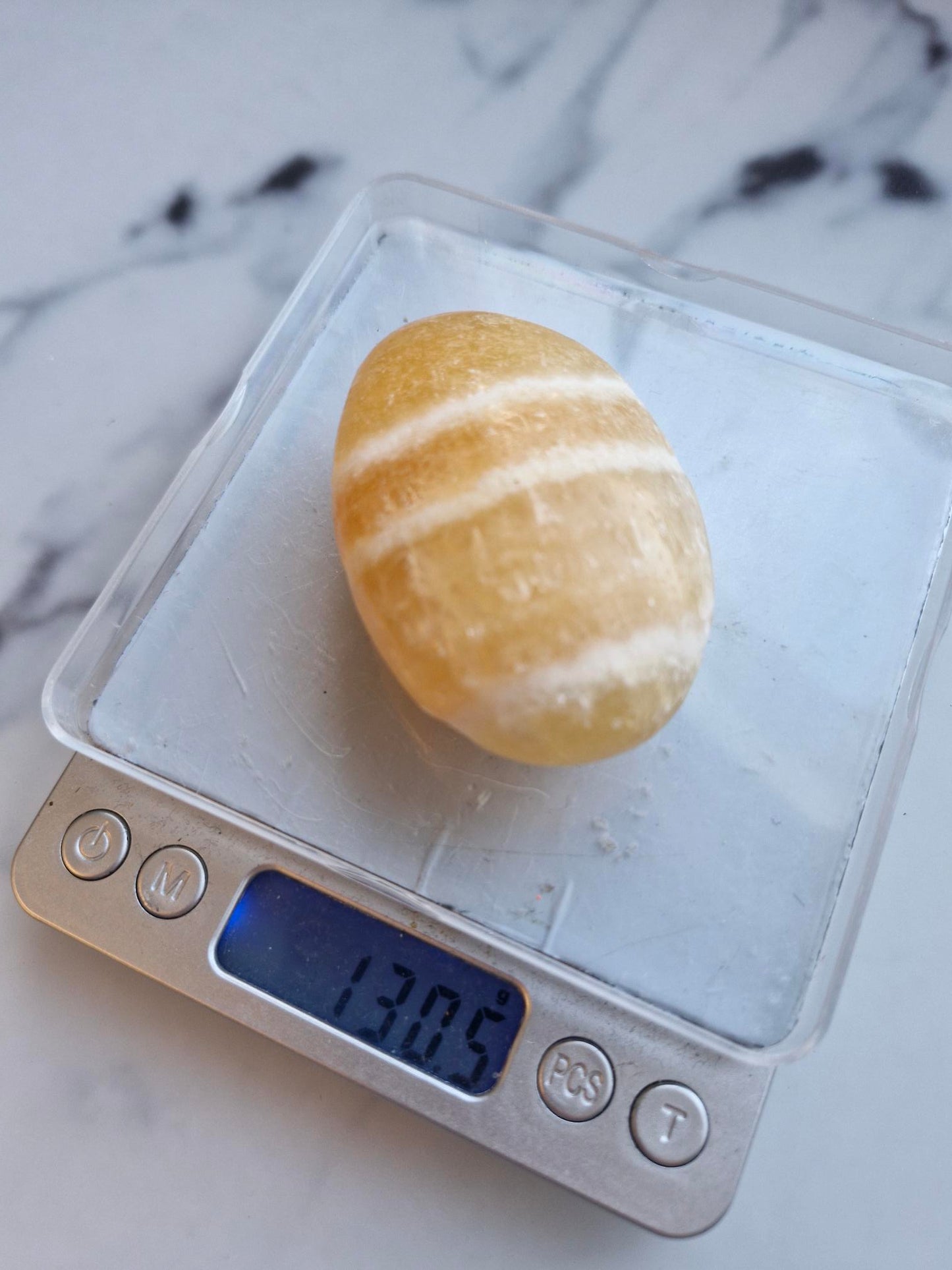 Orange Calcite Palmstone (Opt. C)