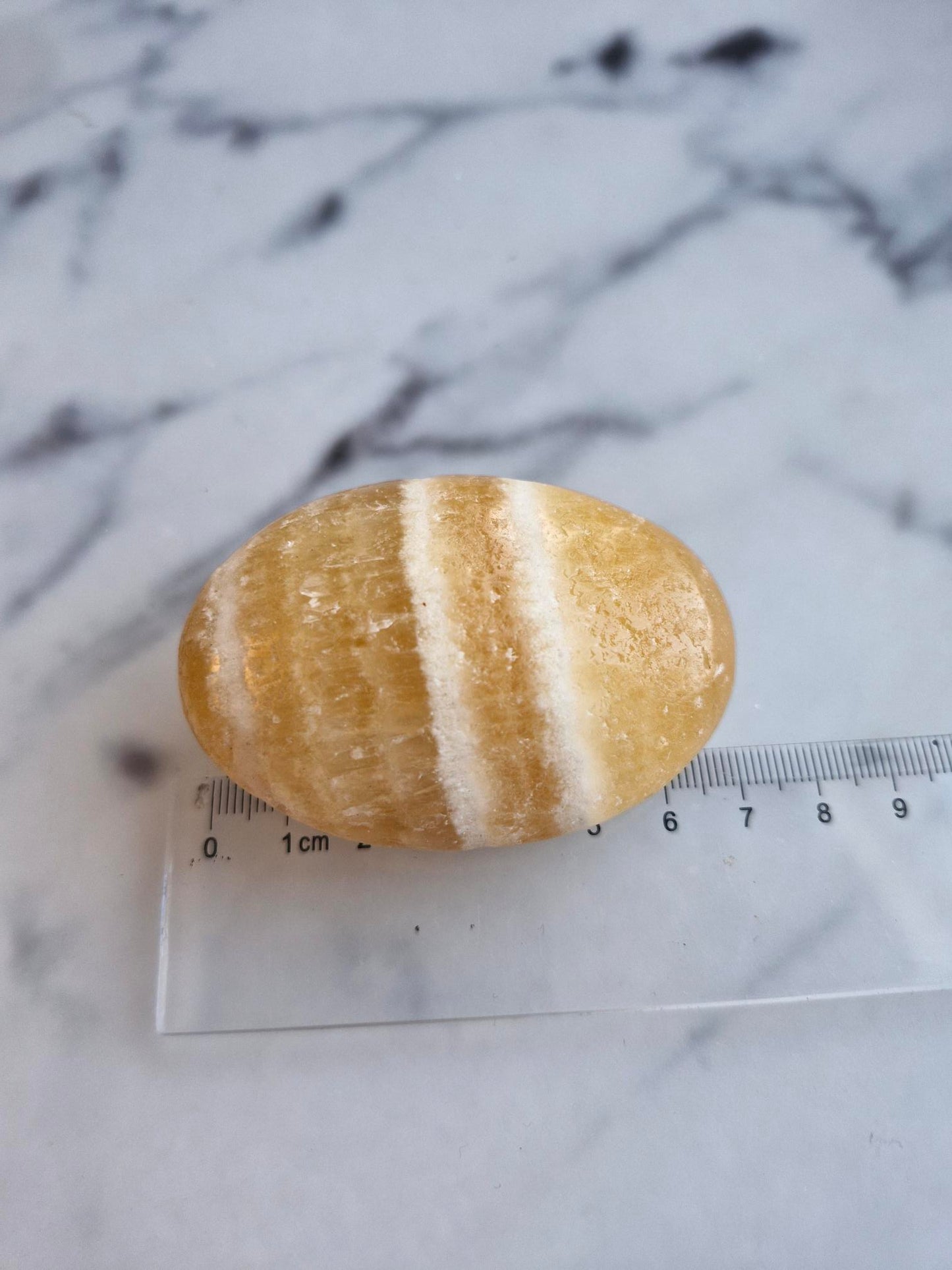 Orange Calcite Palmstone (Opt. C)