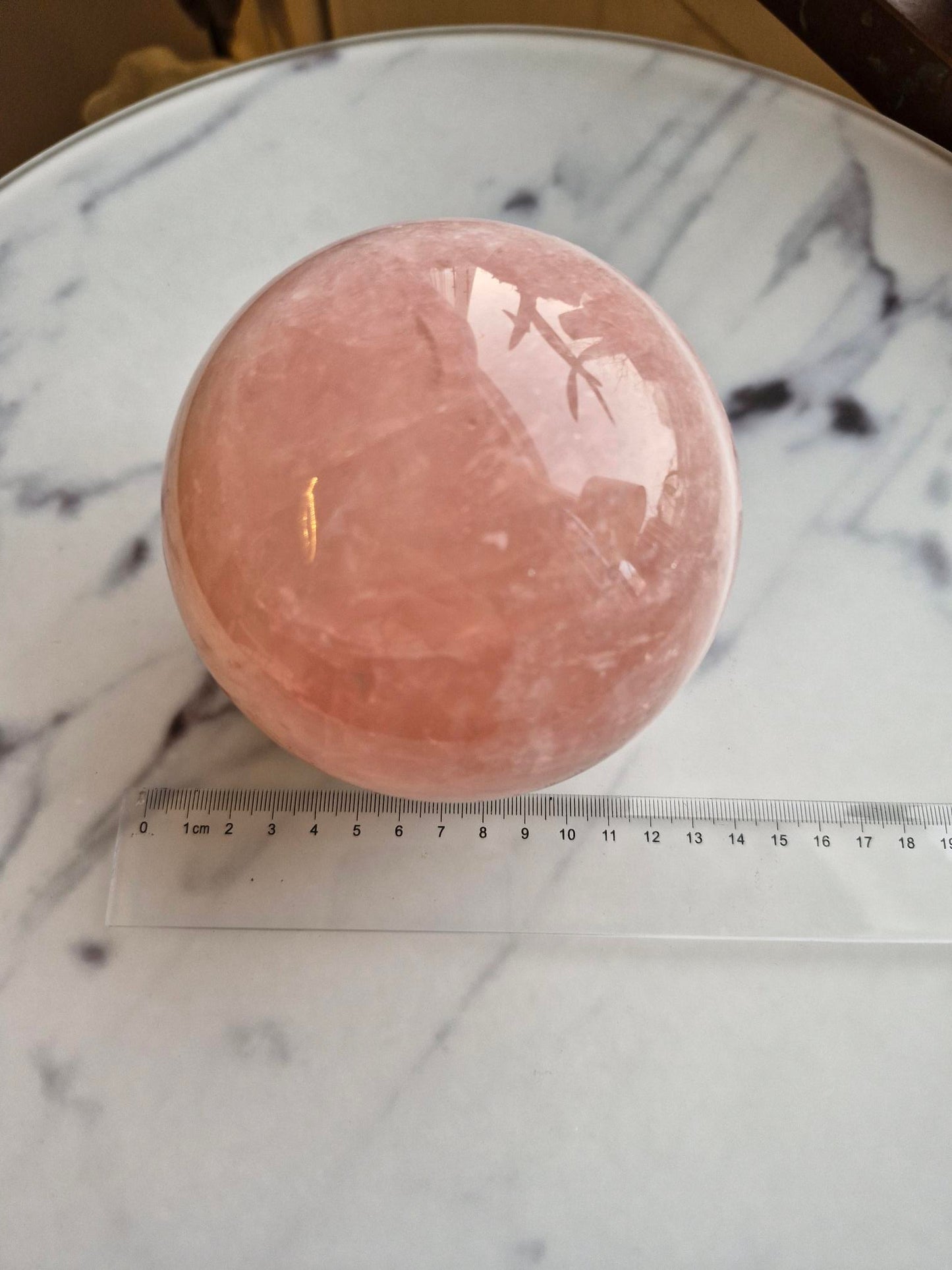 Gorgeous XL Rose Quartz Sphere