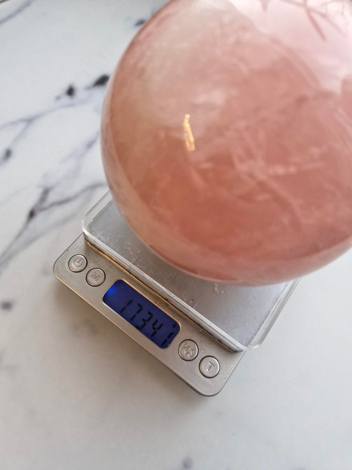 Gorgeous XL Rose Quartz Sphere