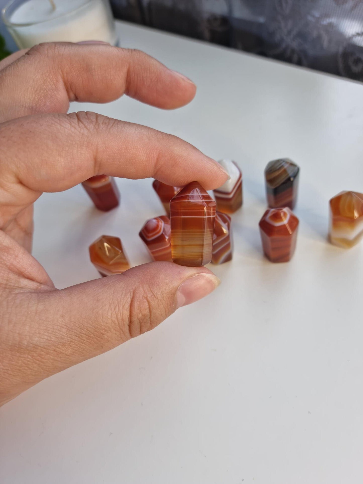 One(1) Carnelian Mini Tower