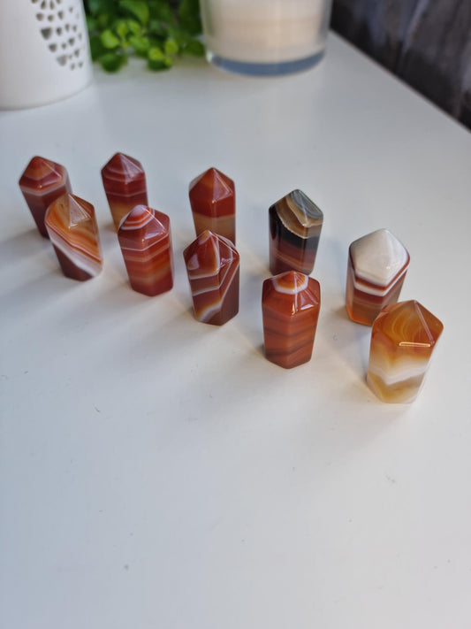 One(1) Carnelian Mini Tower