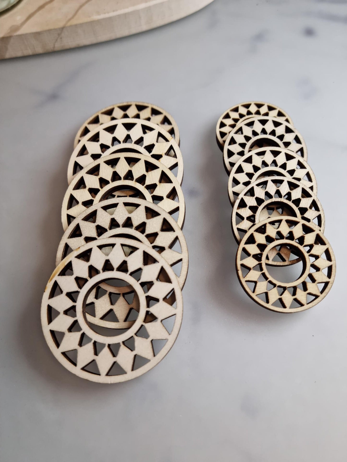 Round Wooden Sphere Stand; 2 sizes