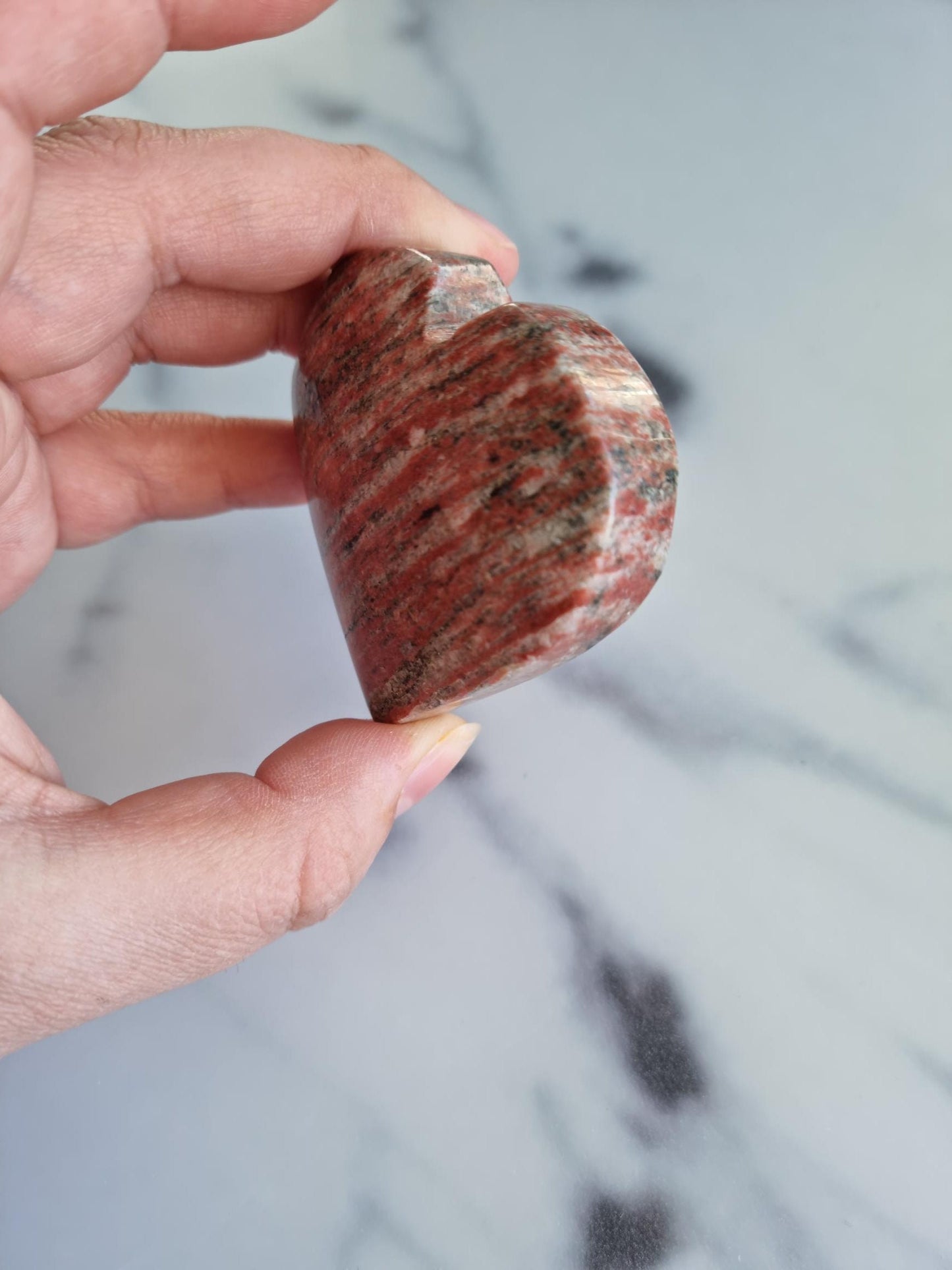 Gorgeous Brecciated Jasper Heart
