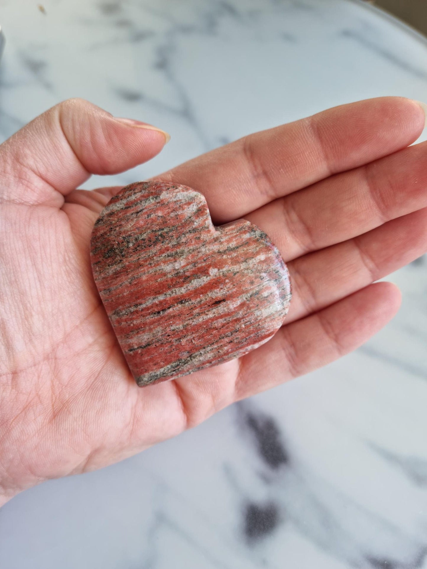 Gorgeous Brecciated Jasper Heart