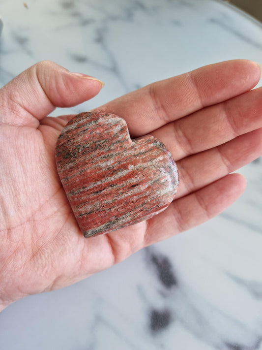 Gorgeous Brecciated Jasper Heart