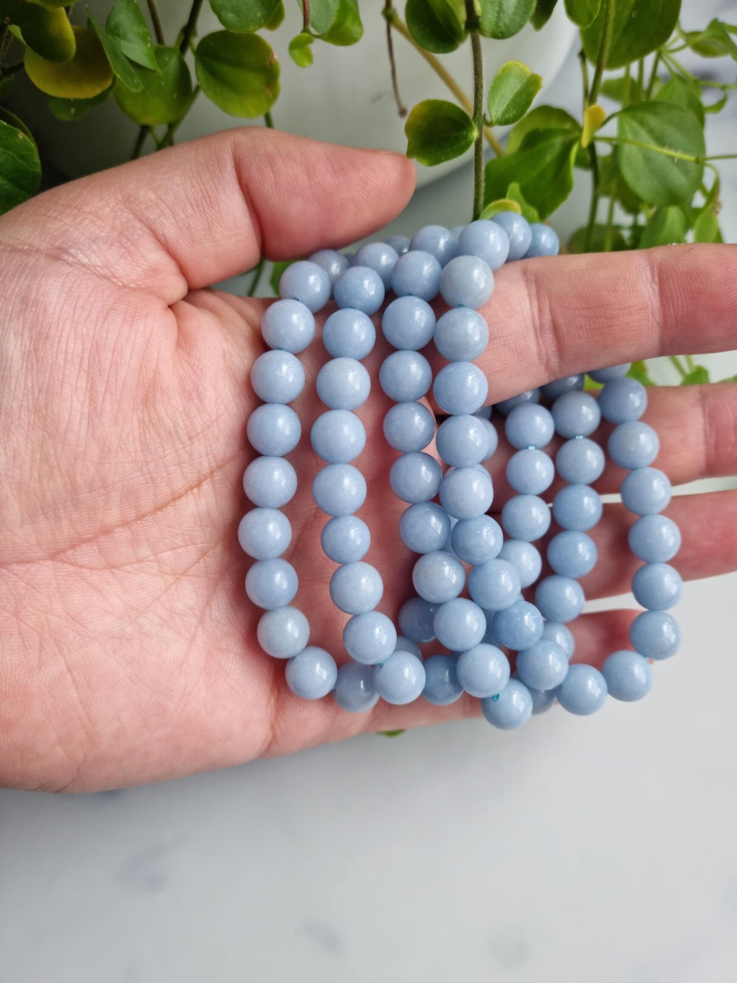 One (1) Beautiful Angelite Bracelet