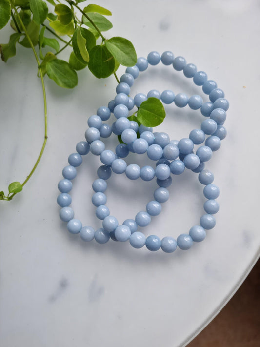 One (1) Beautiful Angelite Bracelet