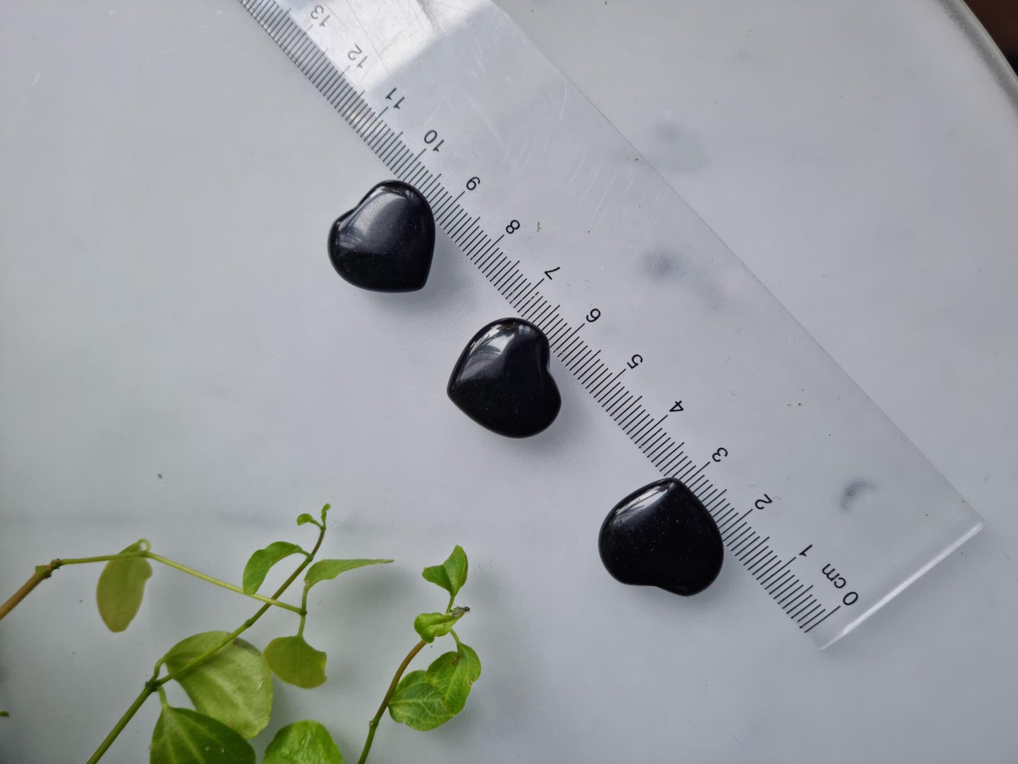 One (1) Black Obsidian Mini Heart