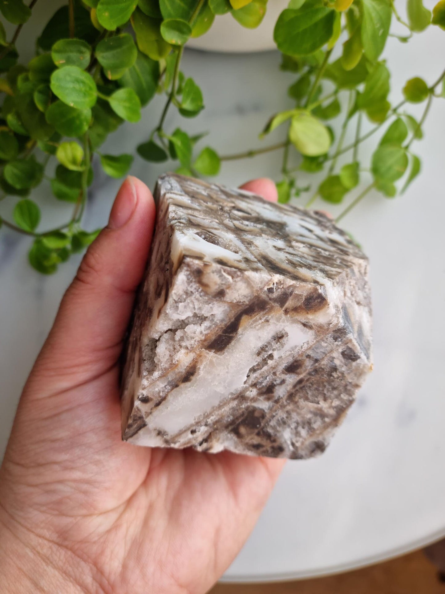 Gorgeous Druzy Sphalerite Floating Cube
