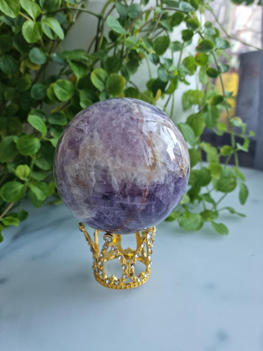 Gorgeous XXL Dream Amethyst Sphere with Iron Inclusions
