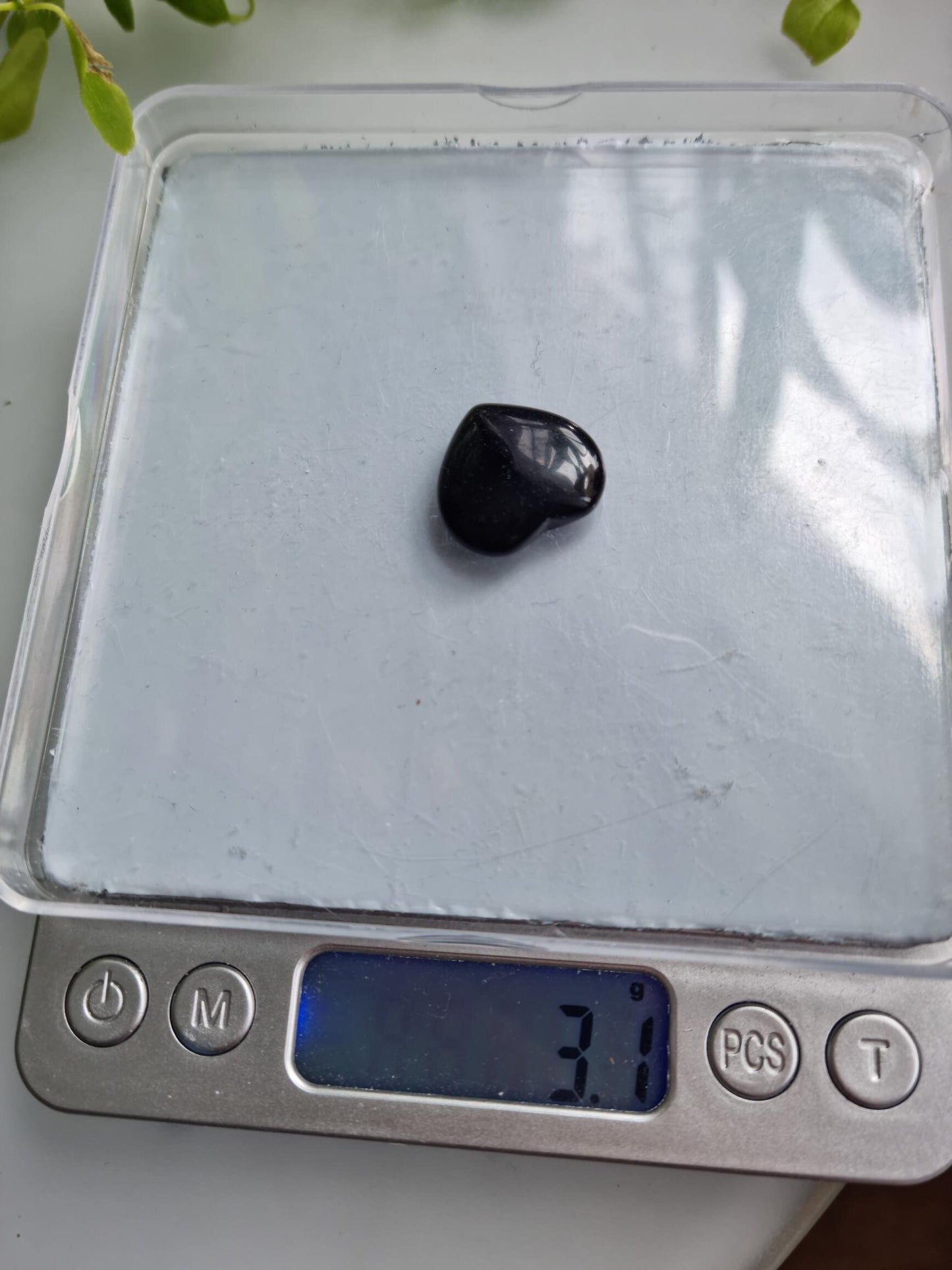 One (1) Black Obsidian Mini Heart