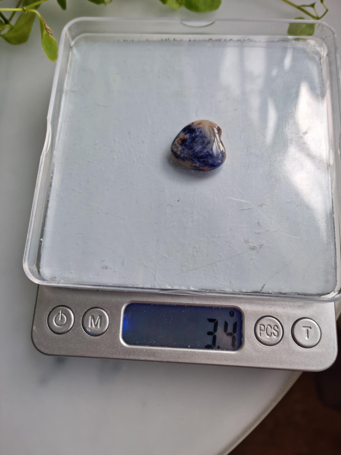 One (1) Sodalite Mini Heart
