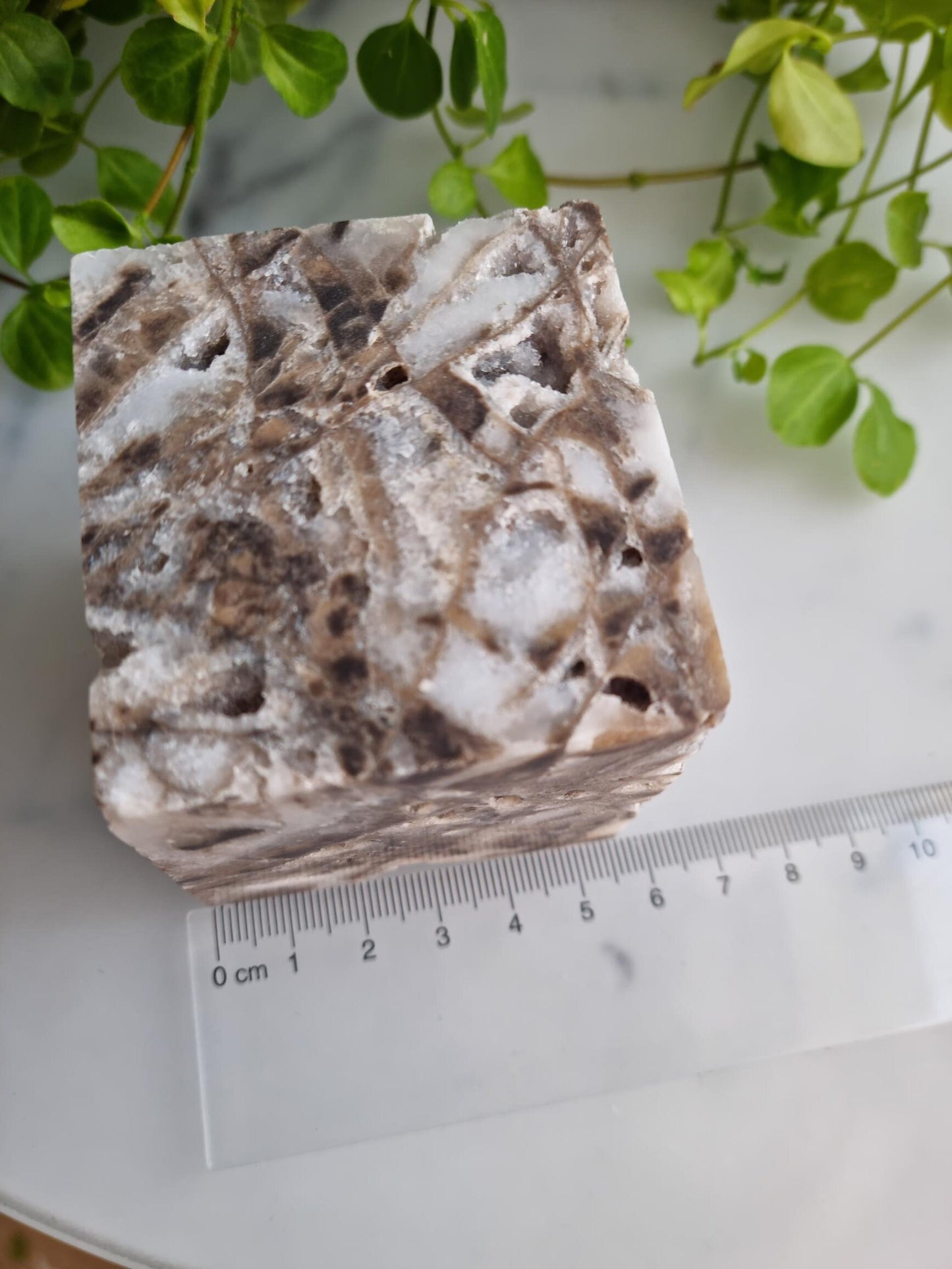 Gorgeous Druzy Sphalerite Floating Cube