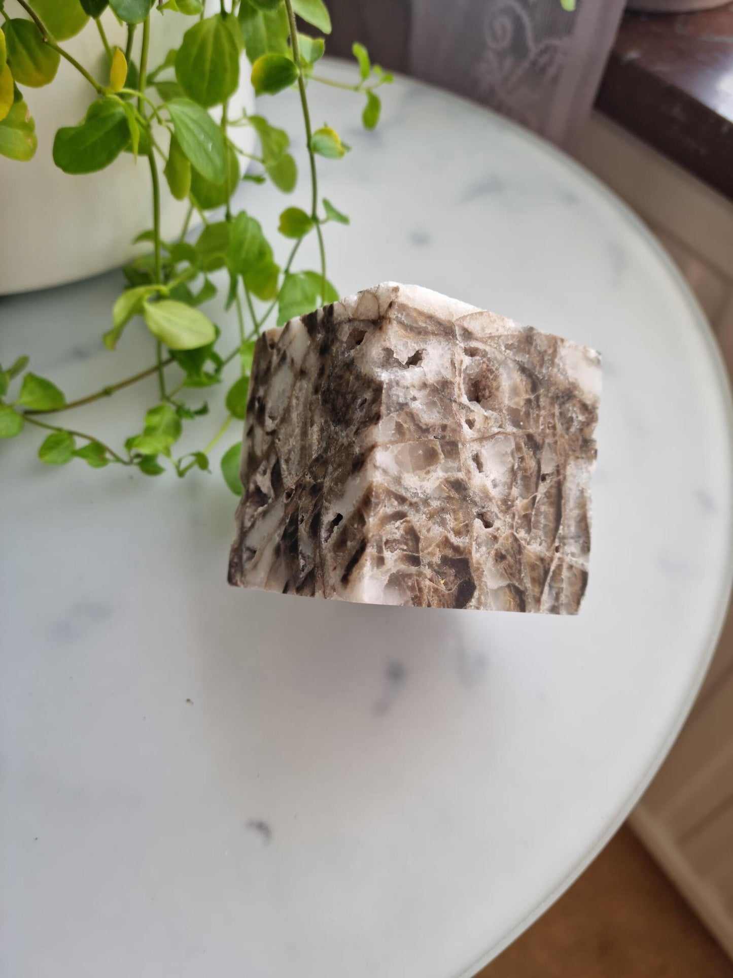 Gorgeous Druzy Sphalerite Floating Cube