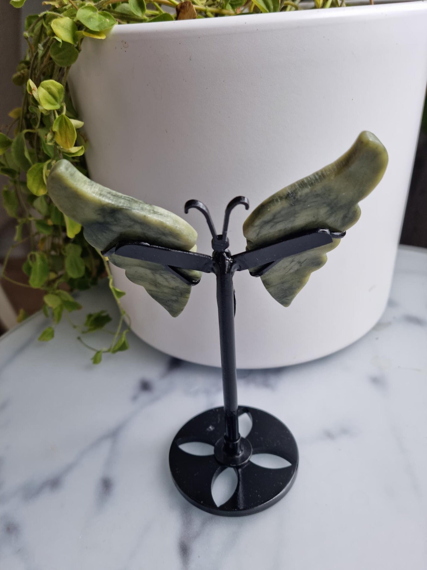 Gorgeous Serpentine Butterfly Wings on a Stand