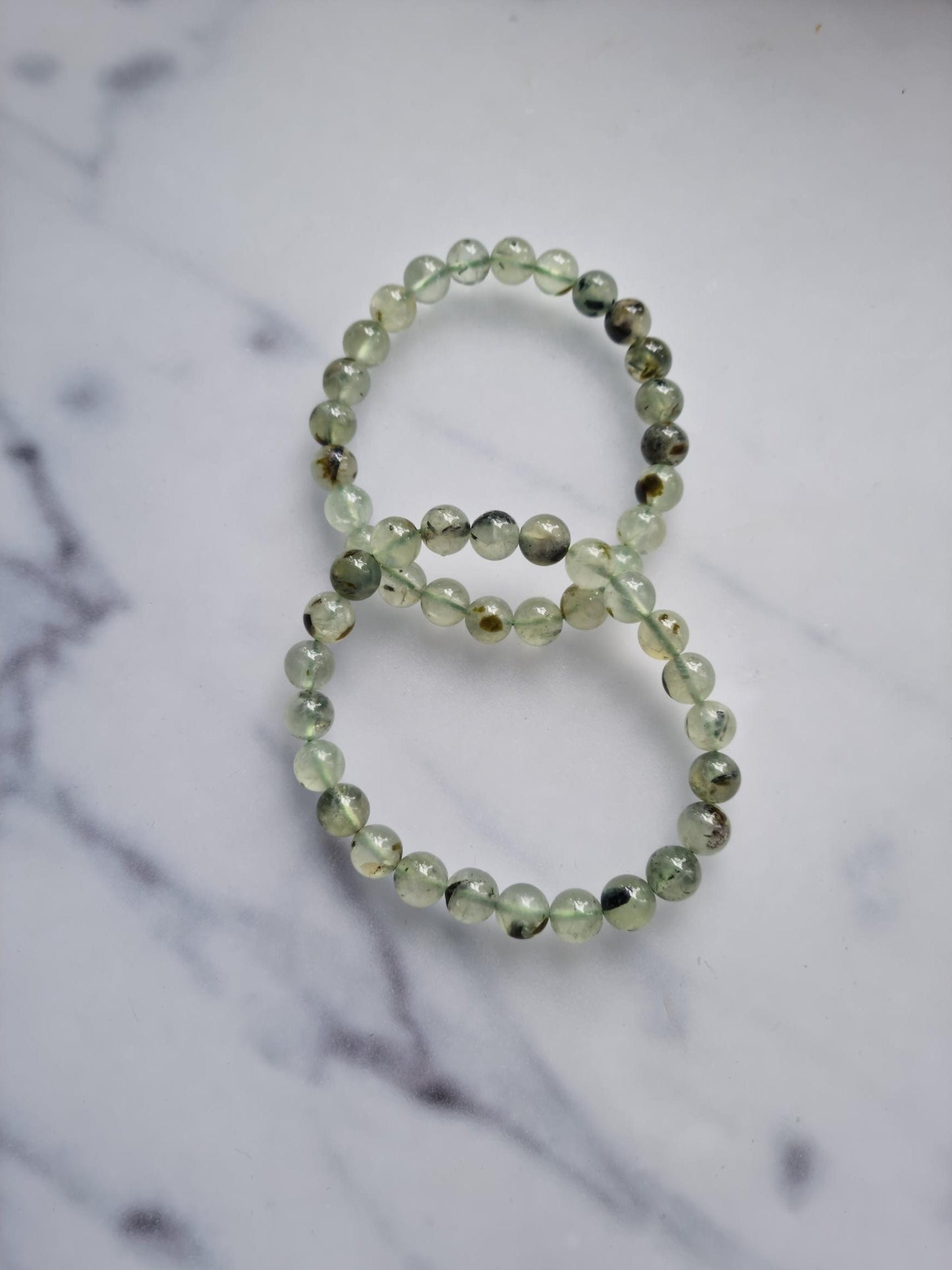 One (1) Gorgeous Prehnite With Epidote Bracelet