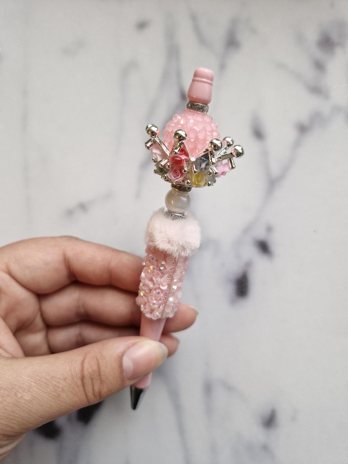 Fancy Pen with Flower Crown