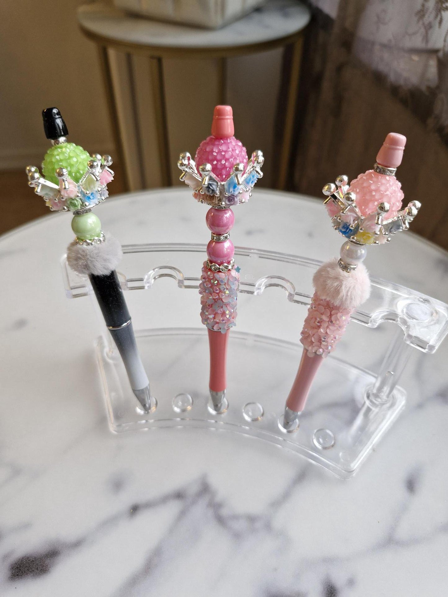 Fancy Pen with Flower Crown