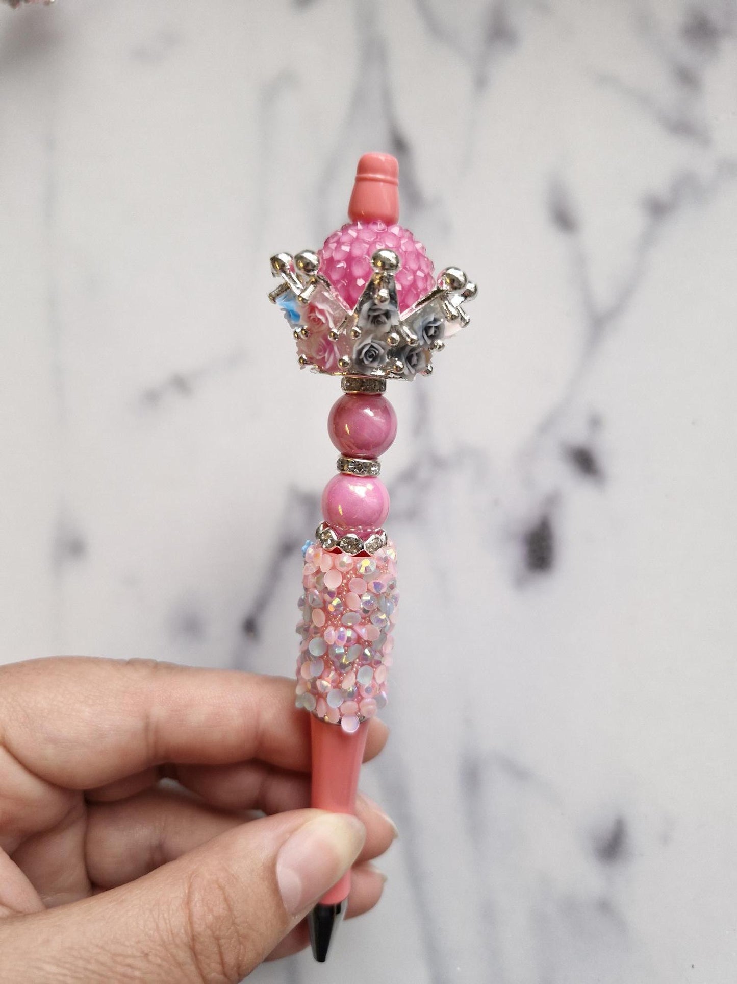 Fancy Pen with Flower Crown